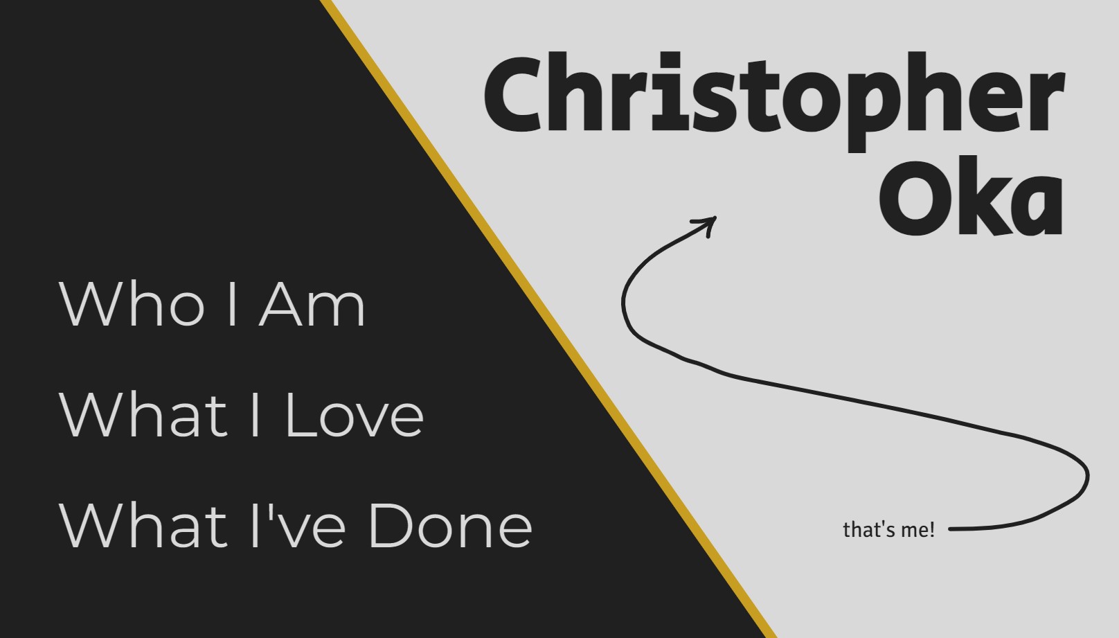 The homepage of christopheroka.com